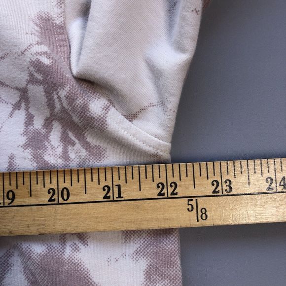 VARLEY Women Large Romero Sweat Taupe White Tie Dye Half Zip Pullover Sweatshirt - Picture 10 of 12